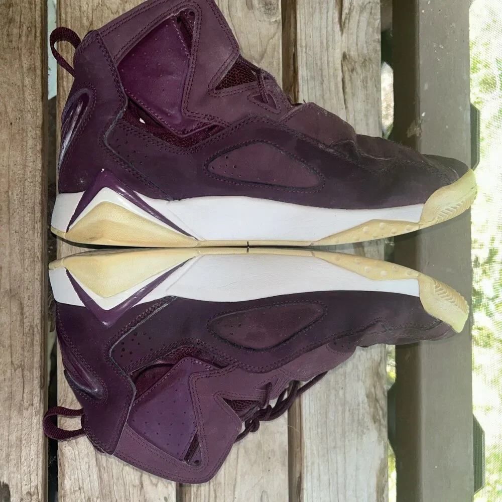 Jordan True Flight BG Bordeaux Athletic Sneakers Size 10 High Top